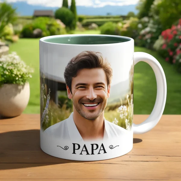 Mug personnalisé marron – Image 5