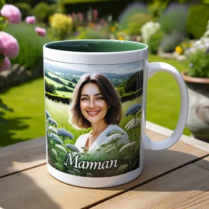 Mug personnalisé vert