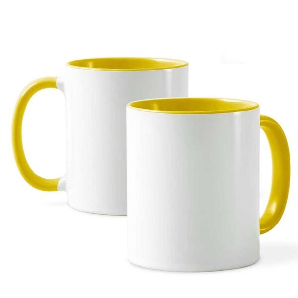 Mug personnalisé jaune