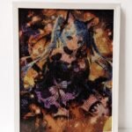 Painting diamant Hatsune Miku encadré – Tableau décoratif 30 x 40 cm