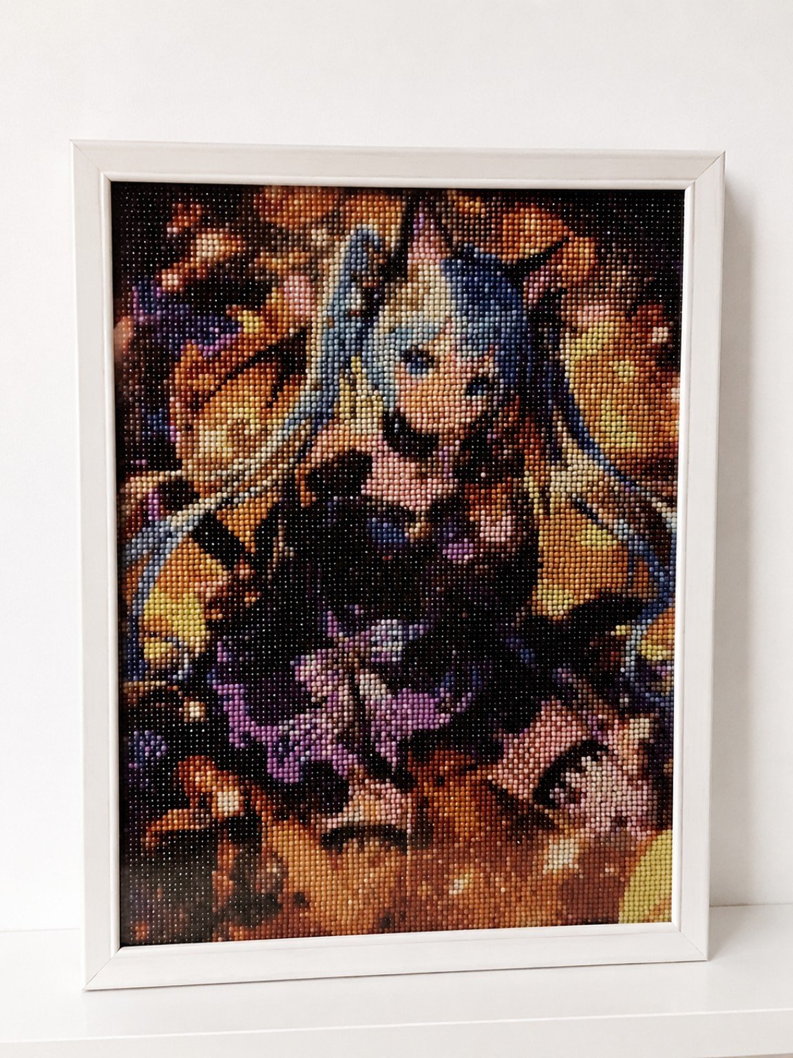 Painting diamant Hatsune Miku encadré – Tableau décoratif 30 x 40 cm