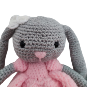 Peluche lapin en robe