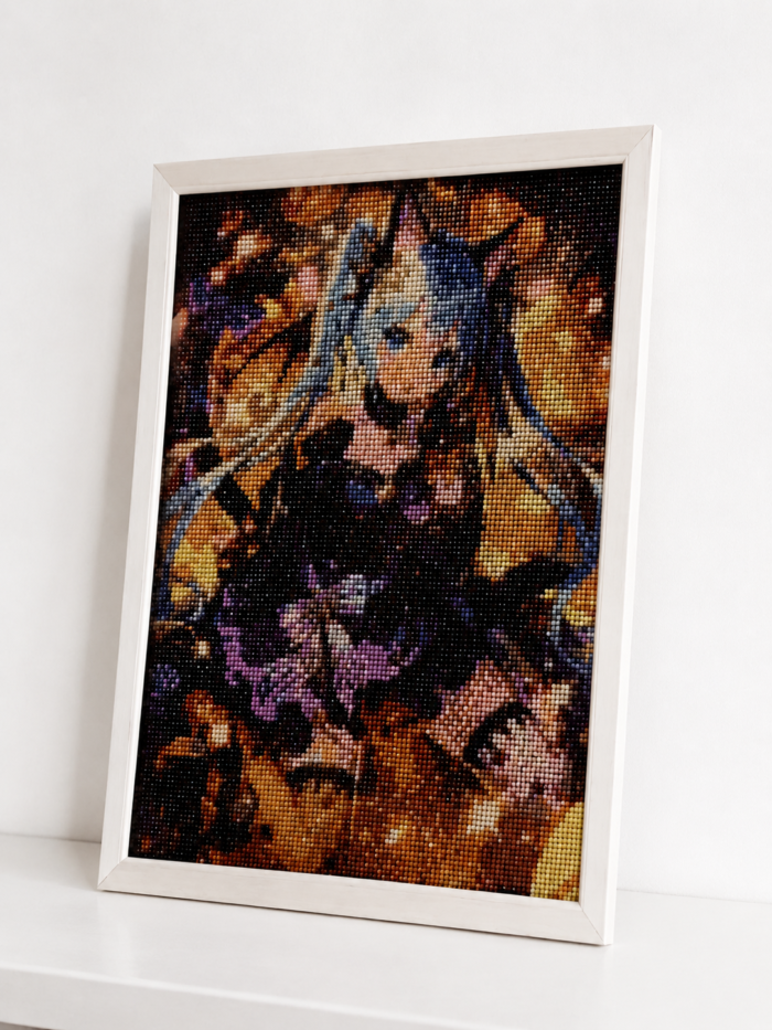 cc6711b1-4672-42b7-a126-cecc5f663a66 Painting diamant Hatsune Miku encadré – Tableau décoratif 30 x 40 cm