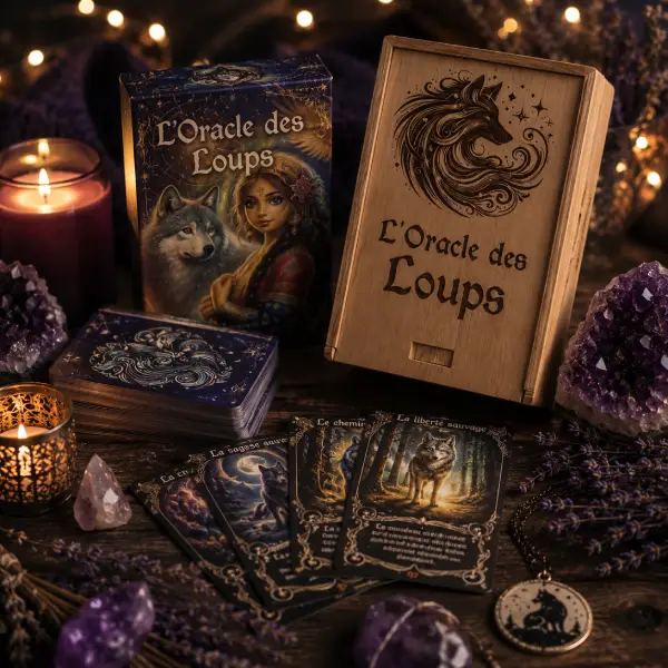 Photo de l'oracle des loups pour représenter la catégorie spirituelle du site magik-boutik.fr